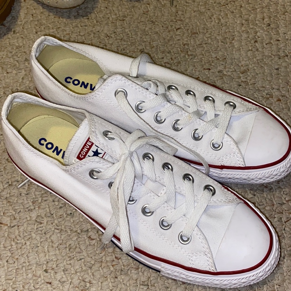 Brand new white converse